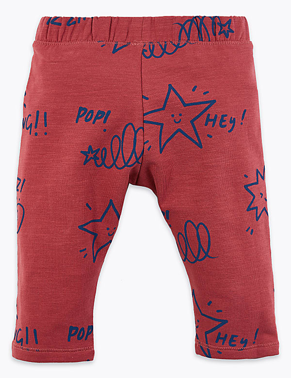 Hey Star Print Joggers