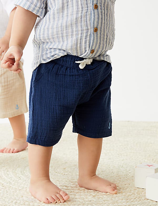 Pure Cotton Shorts (0-3 Yrs)