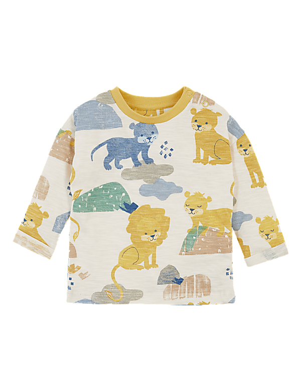 Cotton Animal Print Top (0 -36 Mths)