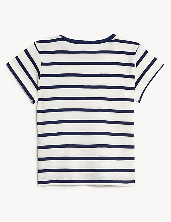 Pure Cotton Striped T-Shirt