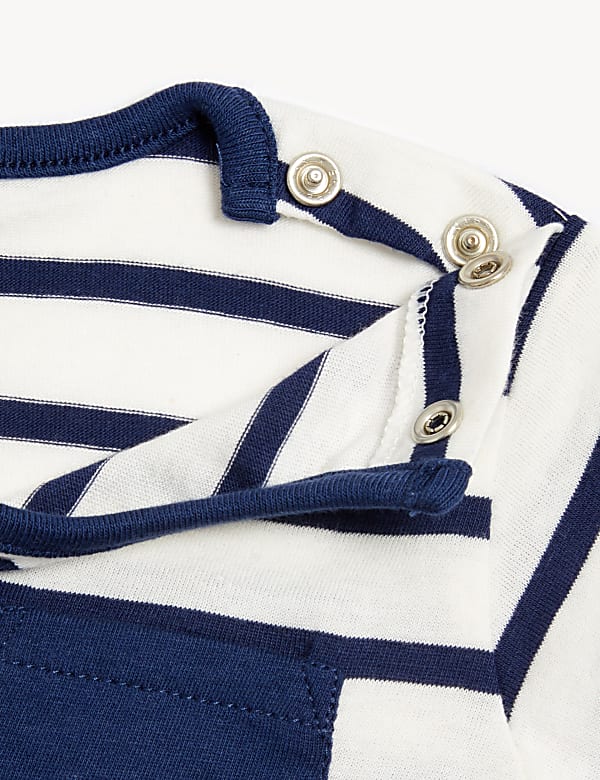 Pure Cotton Striped T-Shirt