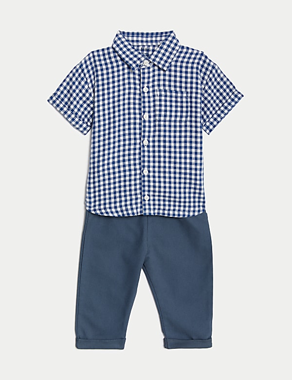 2pc Pure Cotton Top & Bottom Outfit (0-3 Yrs) - JO