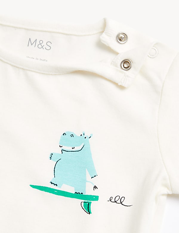 Pure Cotton Surfing Hippo T-Shirt
