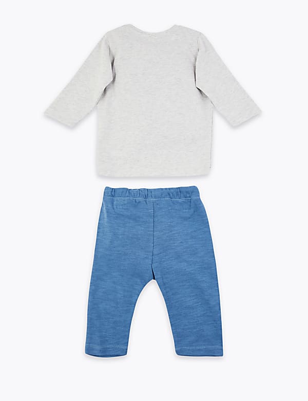 2 Piece Cotton Dinosaur Outfit