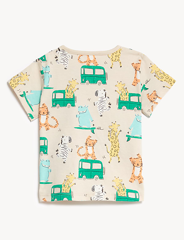 Pure Cotton Animal Print T-Shirt