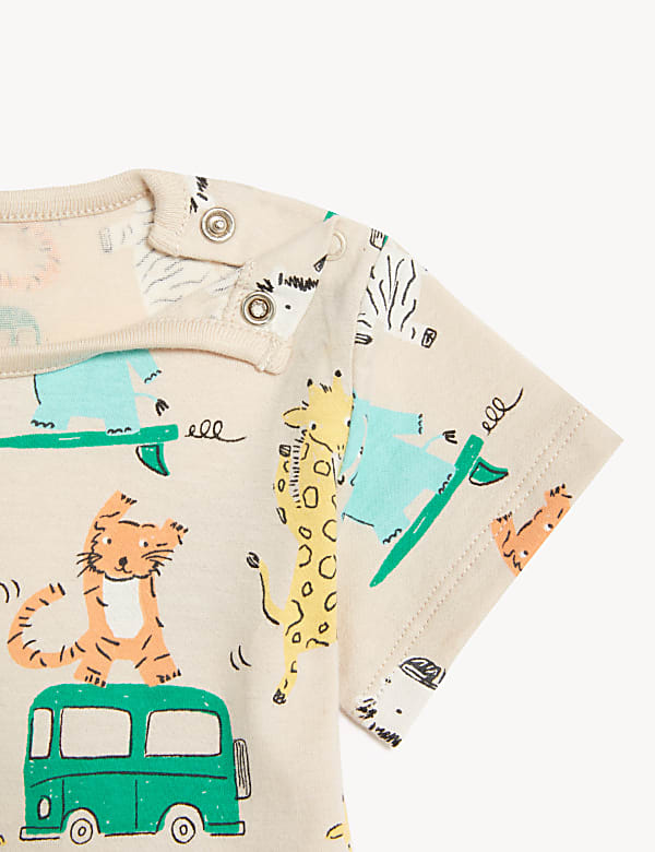 Pure Cotton Animal Print T-Shirt