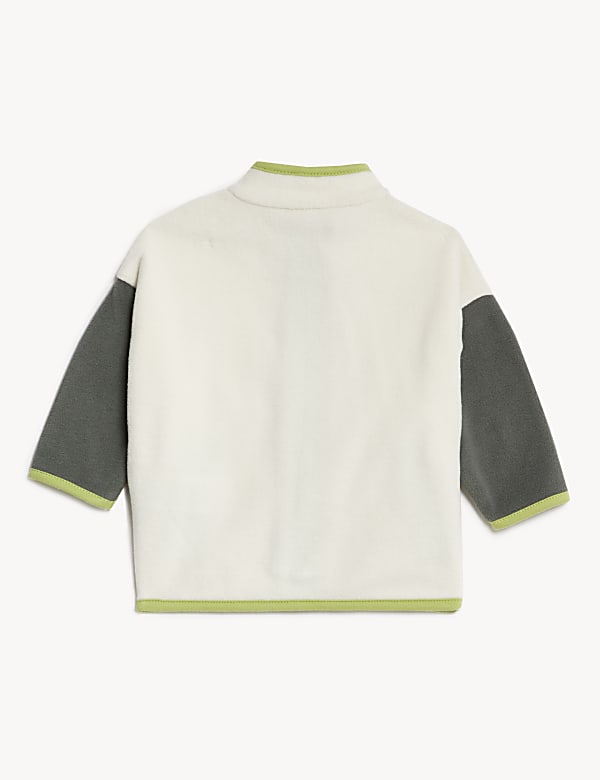 Fleece Colour Block Zip Jacket