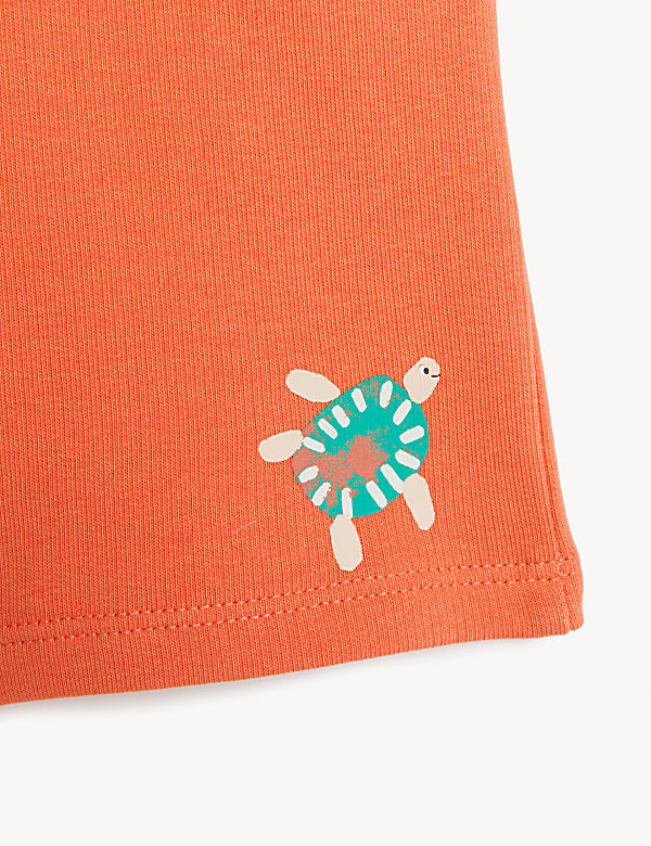 Cotton Rich Turtle Shorts (0-3 Yrs)