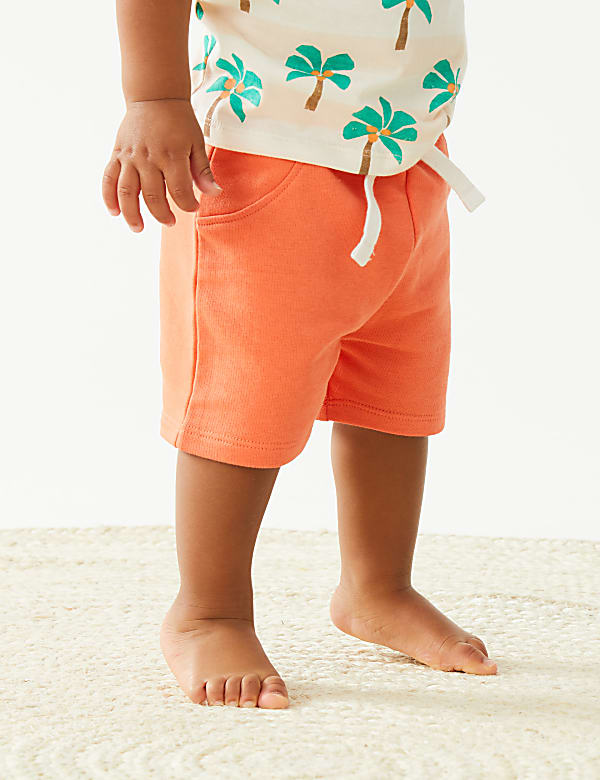 Cotton Rich Turtle Shorts (0-3 Yrs)