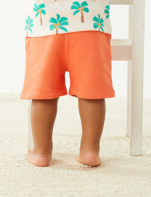 Cotton Rich Turtle Shorts (0-3 Yrs)