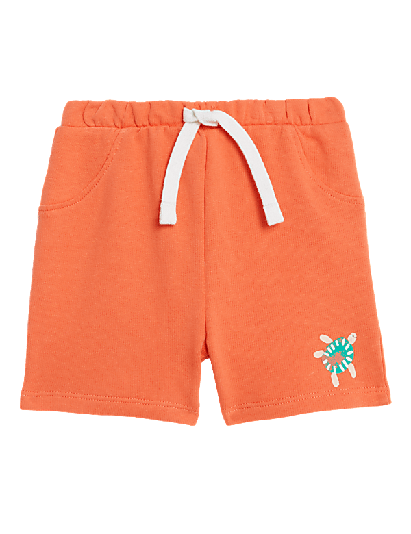 Cotton Rich Turtle Shorts (0-3 Yrs)