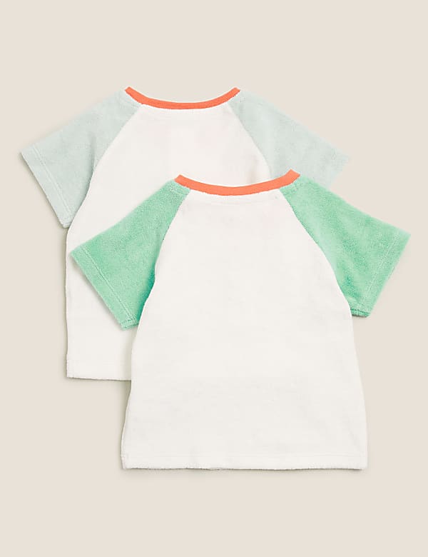 2pk Cotton Raglan Tops (0-3 Yrs)