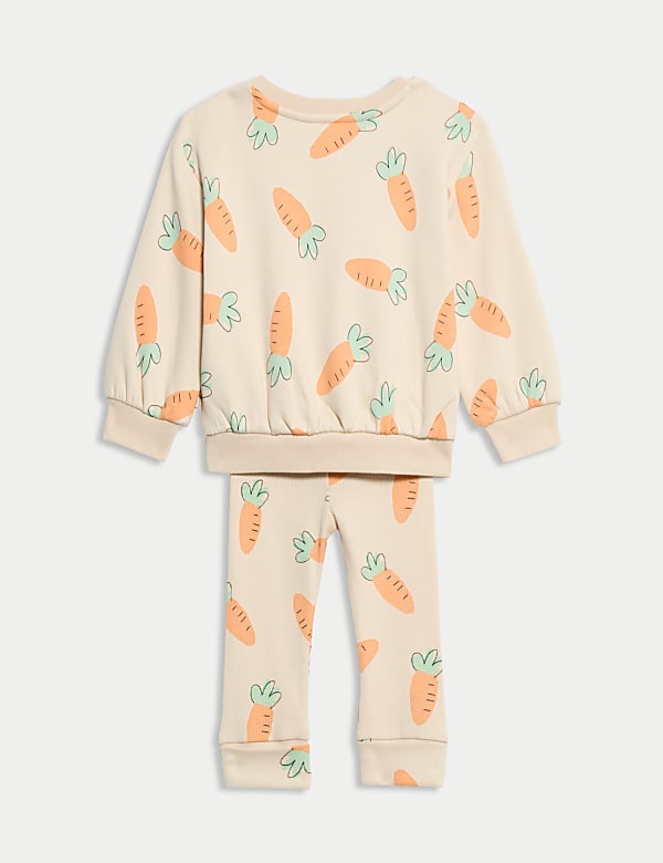2pc Cotton Rich Carrot Easter Outfit (0-3 Yrs) - PL