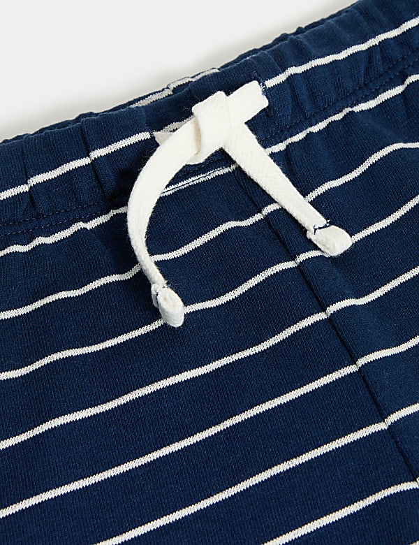 3pk Pure Cotton Striped Shorts (0-3 yrs)