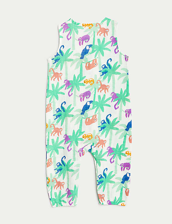 Pure Cotton Jungle Animals Romper (0-3 Yrs)