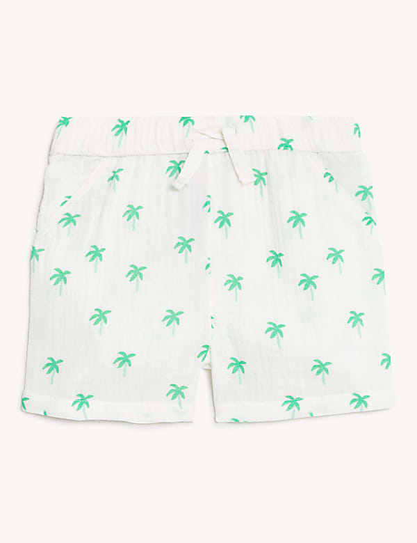 Pure Cotton Palm Tree Shirt & Shorts Set (0-3 Yrs)