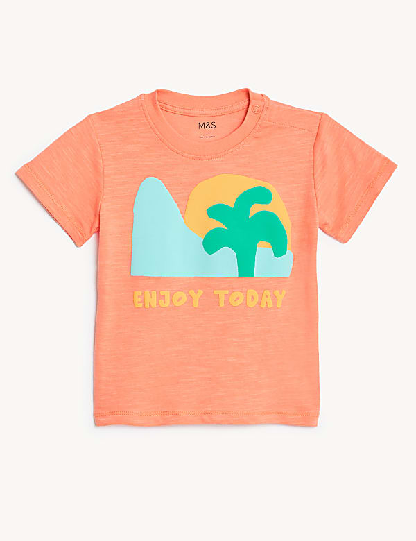 3pk Pure Cotton Printed T-Shirts