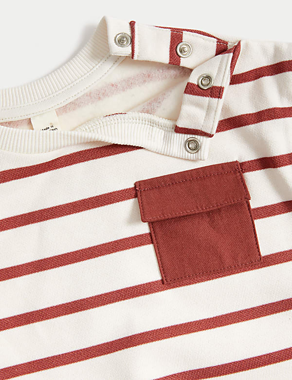 Cotton Rich Striped Sweatshirt (0-3 Yrs)