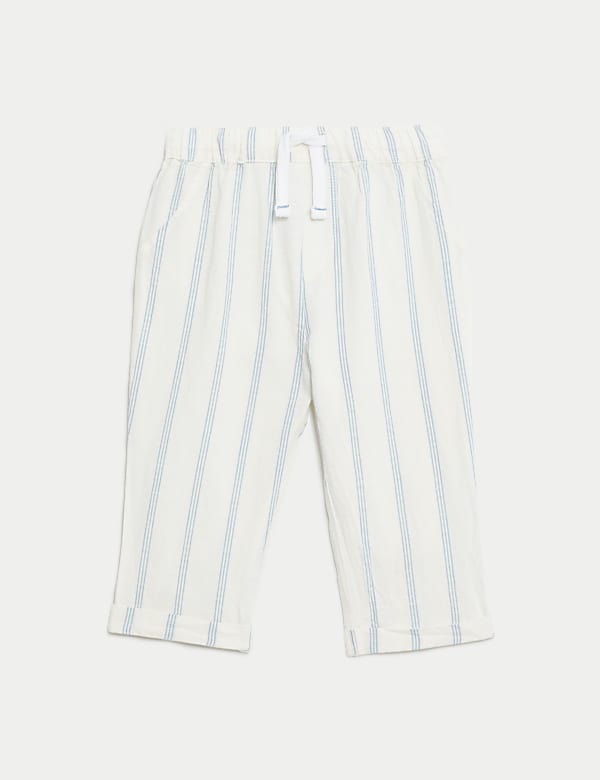 2pc Pure Cotton Boat Striped Outfit (0-3 Yrs)