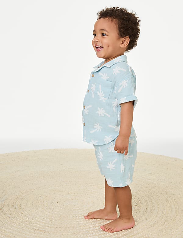 Pure Cotton Printed Shirt (0-3 Yrs) - FI