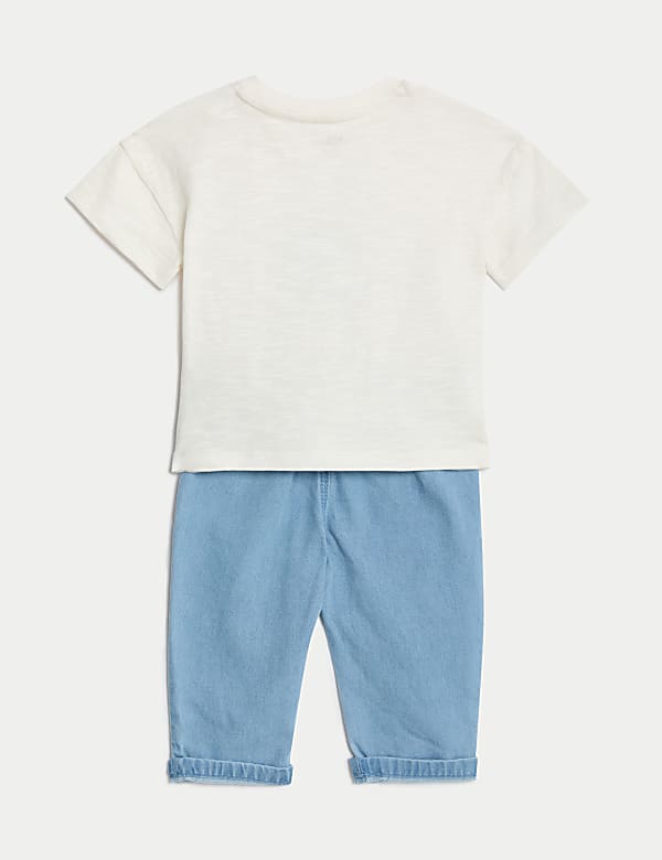 2pc Cotton Rich Slogan Outfit (0-3 Yrs)