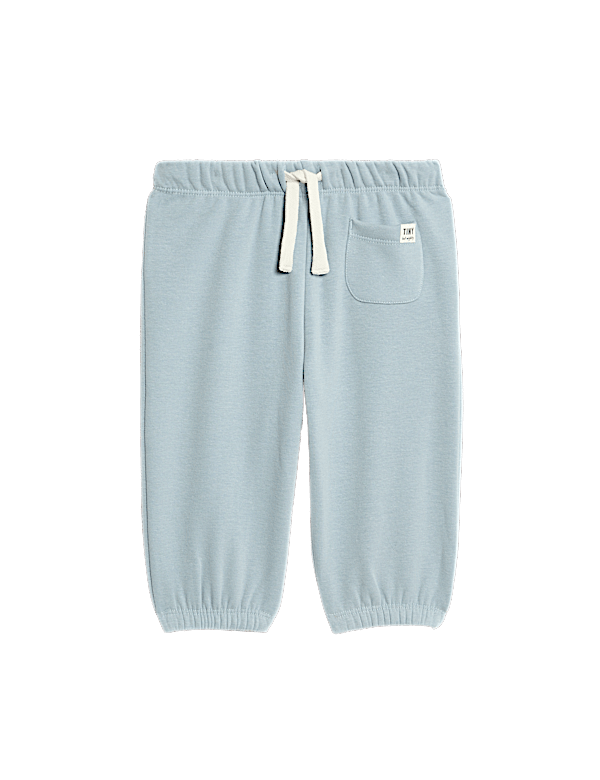 Cotton Blend Fleece Lined Joggers (0-3 Yrs)