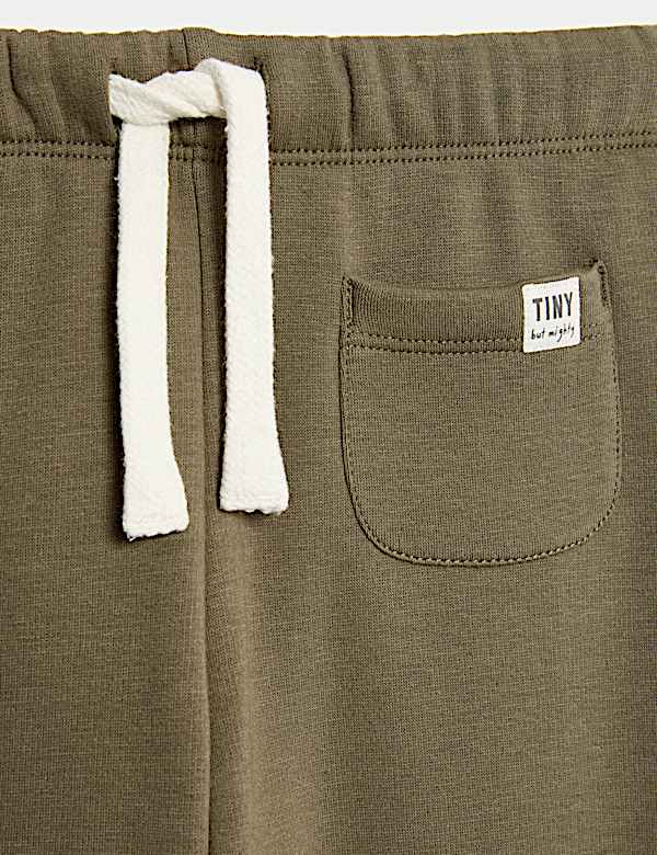 Cotton Blend Fleece Lined Joggers (0-3 Yrs)