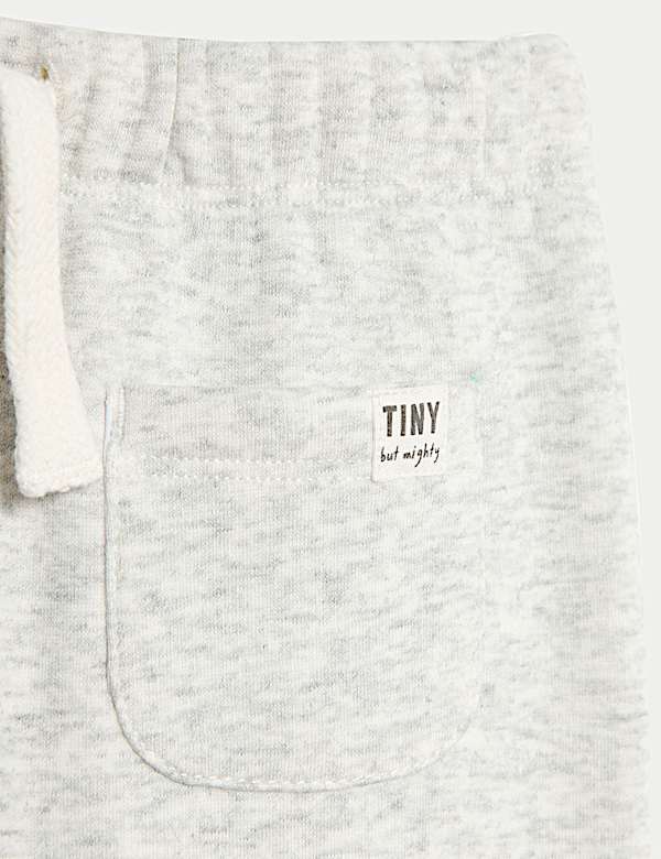 Cotton Blend Fleece Lined Joggers (0-3 Yrs)
