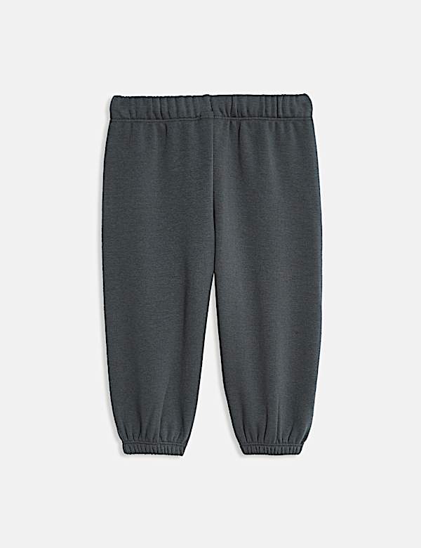 Cotton Blend Fleece Lined Joggers (0-3 Yrs)