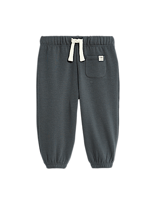 Cotton Blend Fleece Lined Joggers (0-3 Yrs)