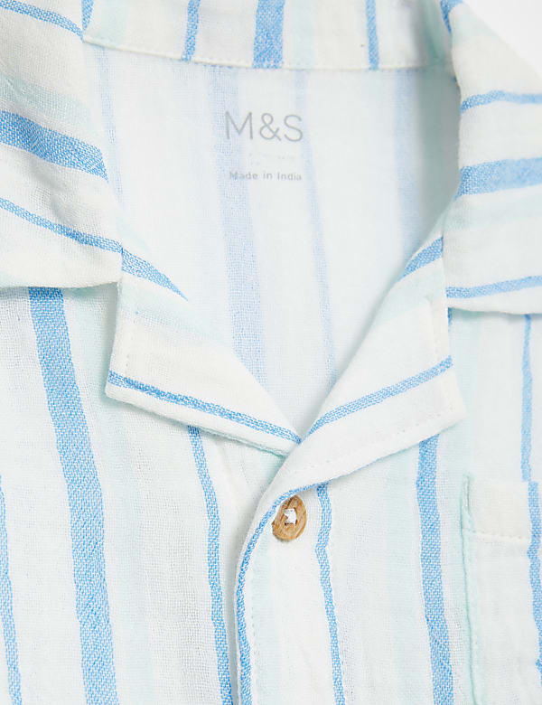 Pure Cotton Striped Shirt (0-3Yrs)