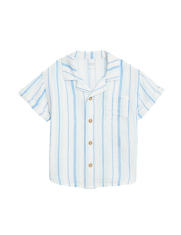 Pure Cotton Striped Shirt (0-3Yrs)