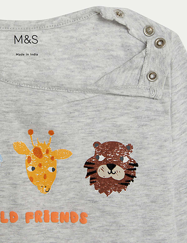 Pure Cotton Animal Top (0-3 Yrs)