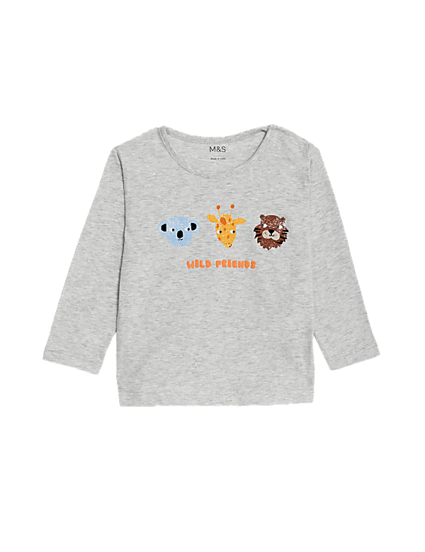 Pure Cotton Animal Top (0-3 Yrs)
