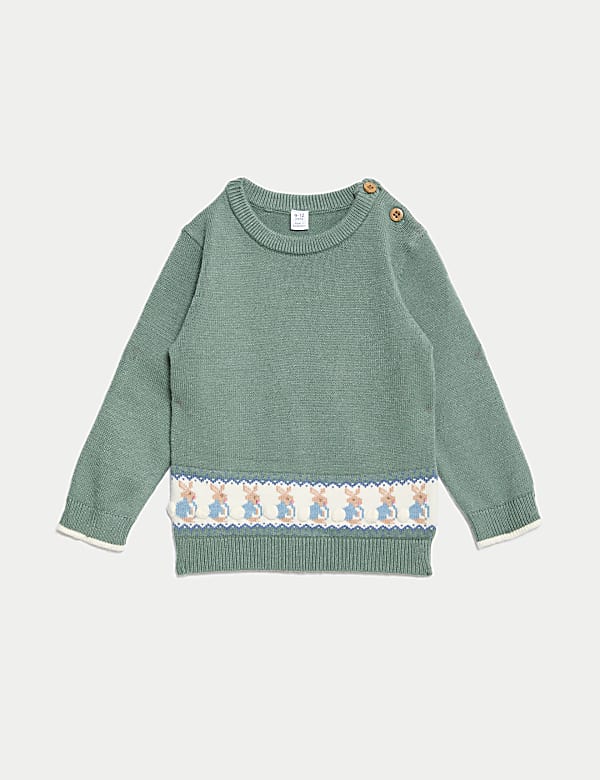 2pc Peter Rabbit&trade; Knitted Fair Isle Outfit (0-3 Yrs) - CA
