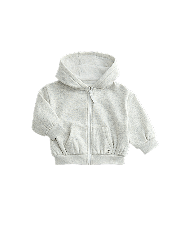 Fleece Lined Zip Up Hoodie (0-3 Yrs)