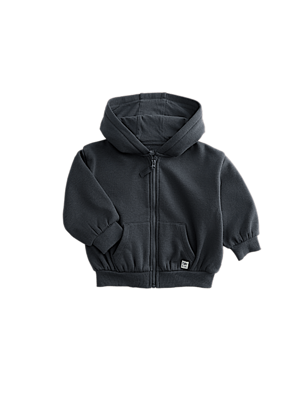 Fleece Lined Zip Up Hoodie (0-3 Yrs)