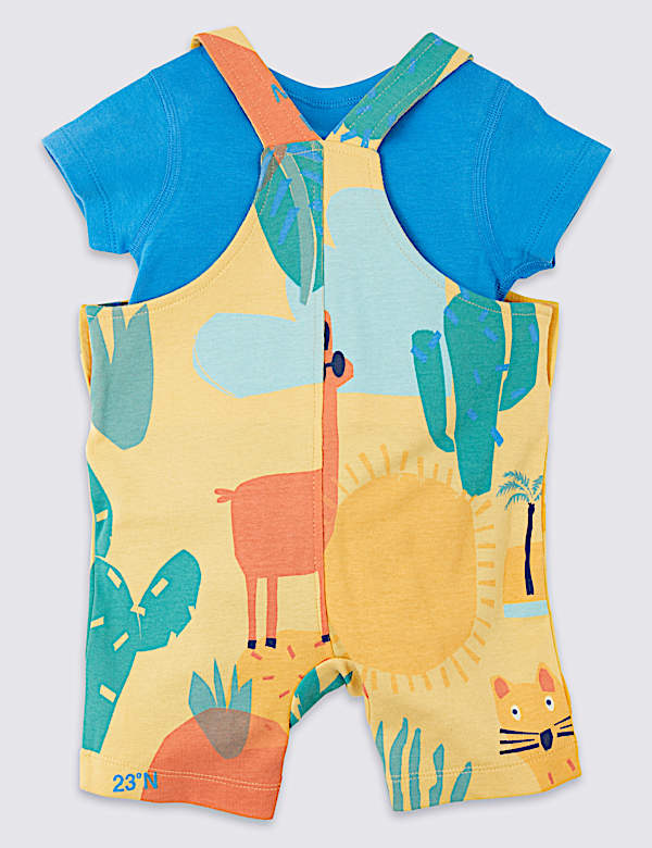 2 Piece Dungarees & Bodysuit Outfit