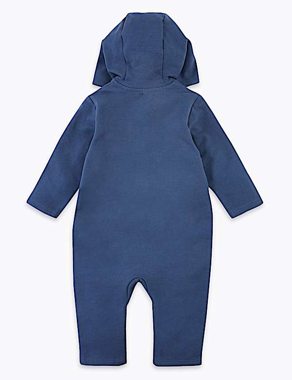 Cotton Rich Hooded All in One (0-3 Yrs)