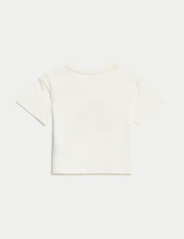 2pk Pure Cotton Striped & Dinosaur T-Shirts (0-3 Yrs)