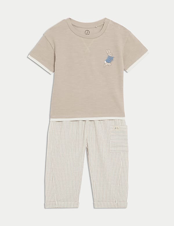 2pc Pure Cotton Peter Rabbit™ Outfit (0-3 Yrs) - FR