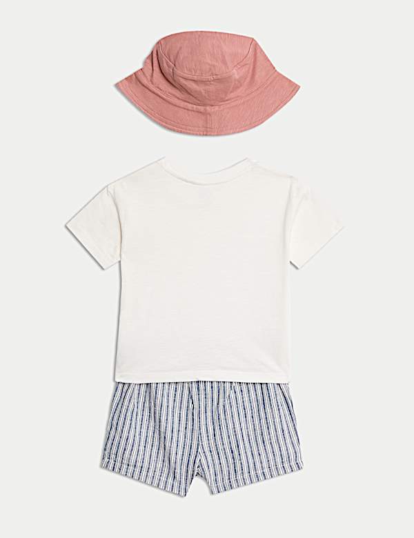 3pc Cotton Rich Peter Rabbit™ Shorts Outfit (0-3 Yrs) - PL