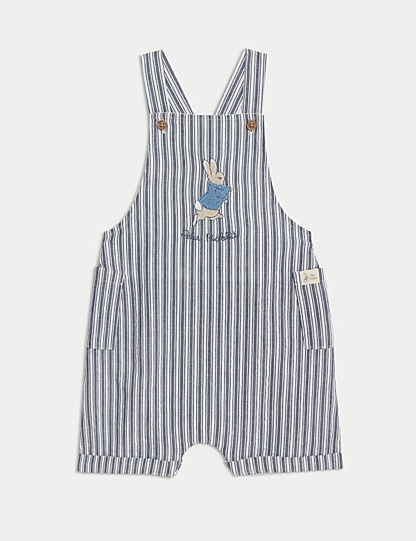 3pc Pure Cotton Peter Rabbit&trade; Striped Outfit (0-3 Yrs) - JO