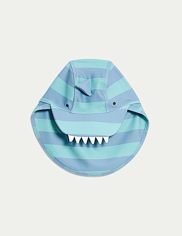 2pc Striped Sunsafe Swimsuit with Hat (0 -3 Yrs) - HU