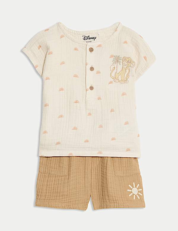Ensemble 2 pièces 100&nbsp;% coton à motif The Lion King™ (jusqu’au 3 ans) - CA