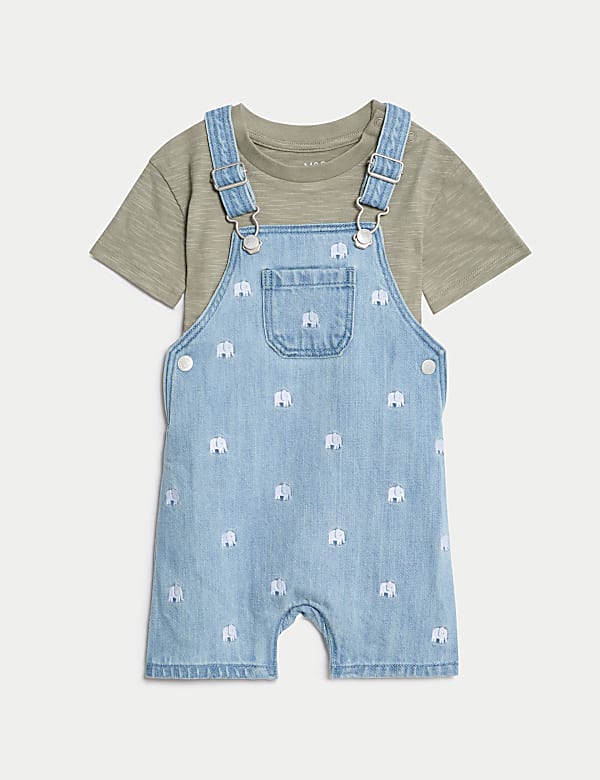 2pc Cotton Rich Elephant Outfit (0-3 Yrs) - GR