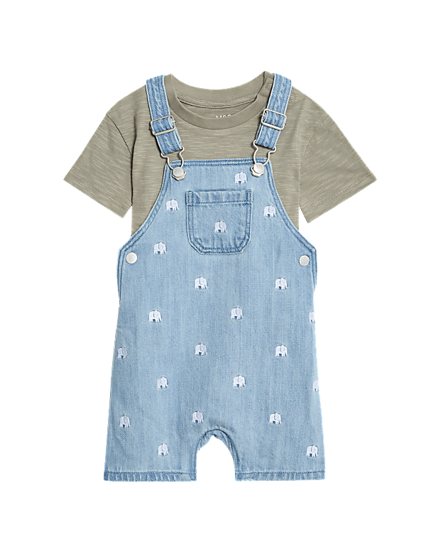 2pc Cotton Rich Elephant Outfit (0-3 Yrs)