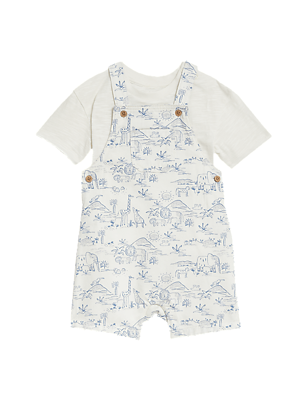 2pc Pure Cotton Safari Outfit (0-3 Yrs)