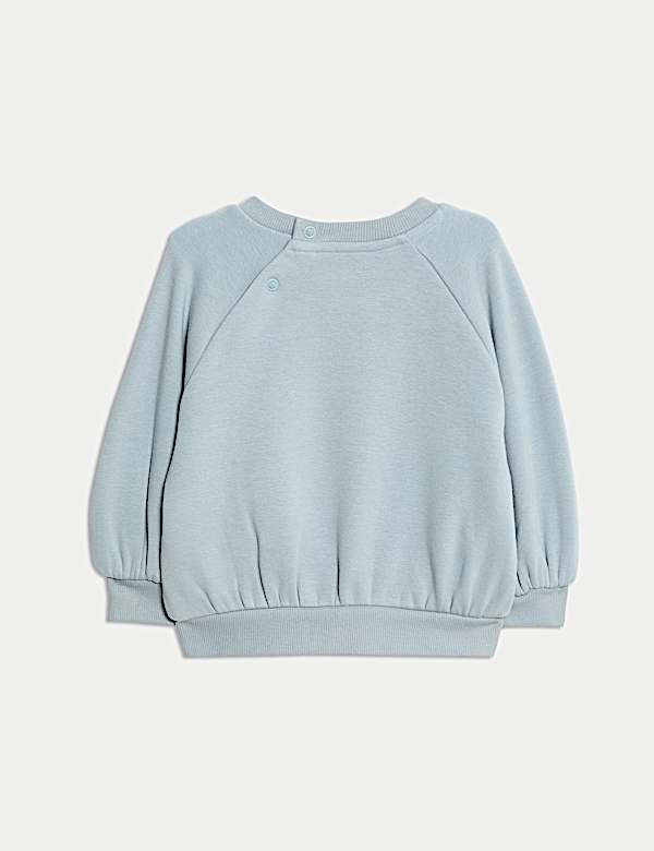 Cotton Blend Fleece Lined Sweatshirt (0-3 Yrs)