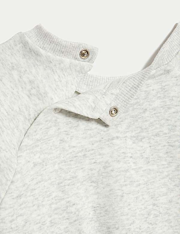 Cotton Blend Fleece Lined Sweatshirt (0-3 Yrs)